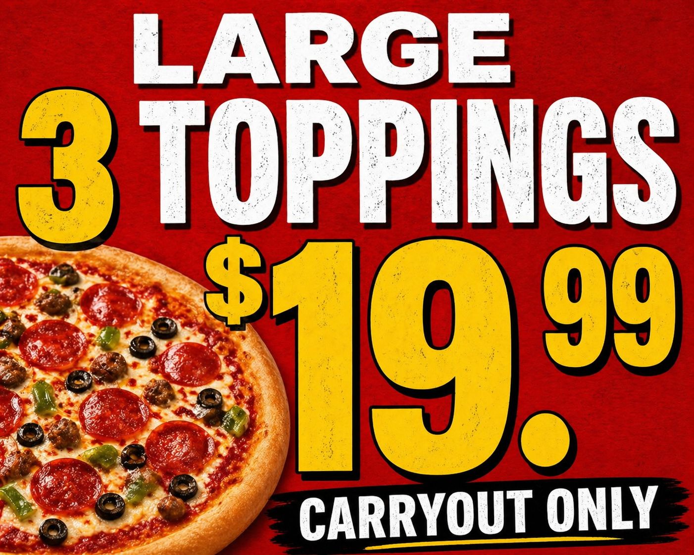 large 3 toppings