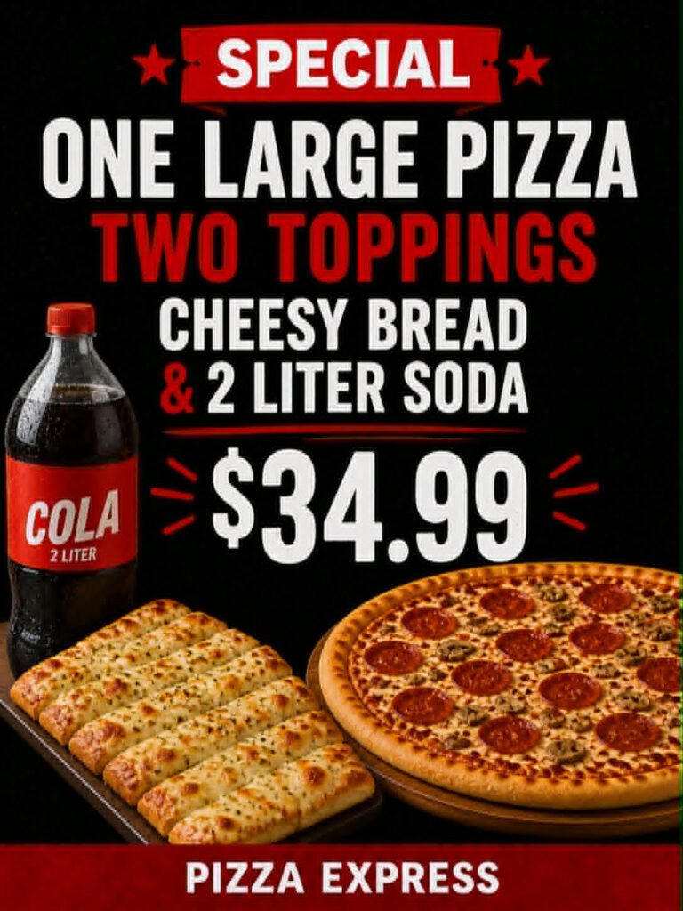 one large pizza